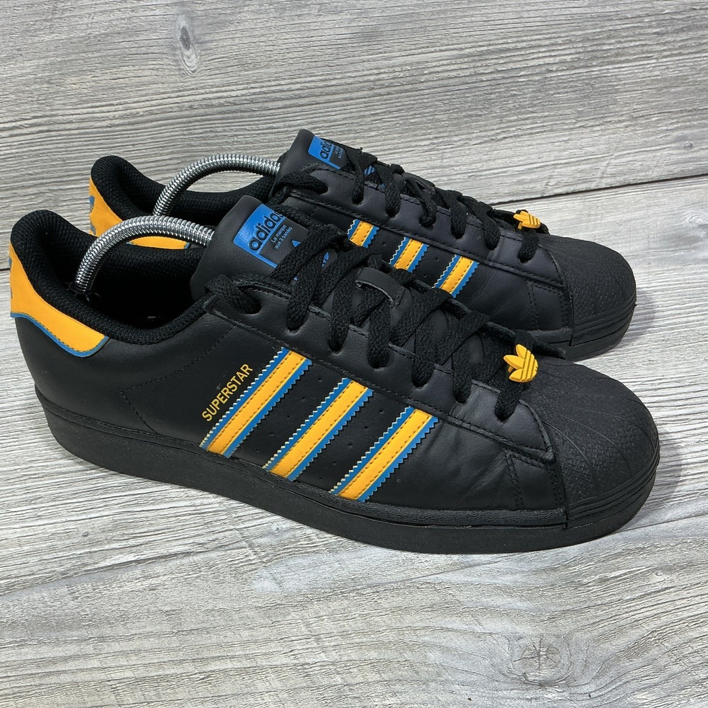 Adidas Superstar UCLA Mens Size 11 Black Gold Blue Athletic Lifestyle Sneakers